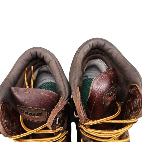 LaCrosse Shoes Mens 7.5 Work Boots Steel Toe Leather Mid Lace Up Slip Resistant main image 15